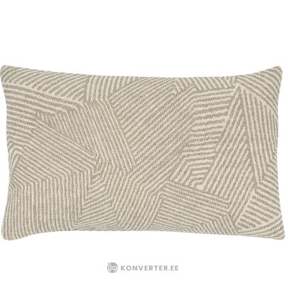 Medvilninis pagalvės užvalkalas smėlio spalvos pilku raštu (nadia) 30x50 visas