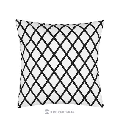 Medvilninis pagalvės užvalkalas su juodai baltu raštu (romy) 40x40 visas