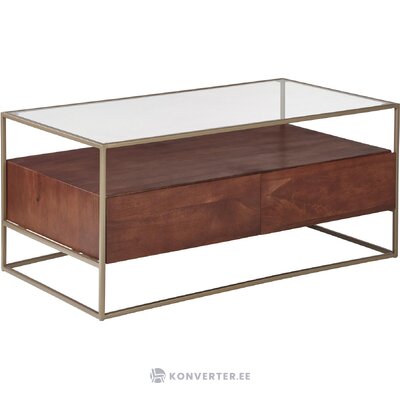 Brown design coffee table (theodor) intact