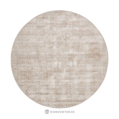 Smėlio spalvos apvalus viskozės kilimas (jane)d=250 visas