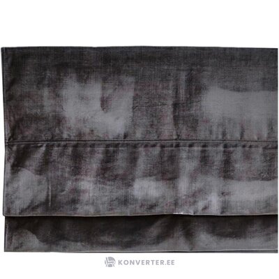 Black velvet roll-up curtain without velvet (jotex).