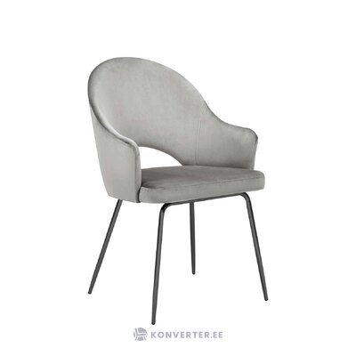 Gray velvet chair lys (besolux) intact