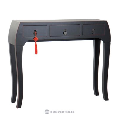 Dark gray design console table (oriental) severe cosmetic defects
