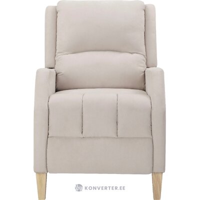 Light gray armchair with relaxation function tholey healthy