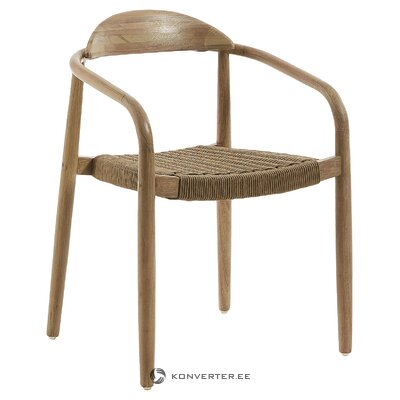 Medžio masyvo kėdė su nosimi (la forma)