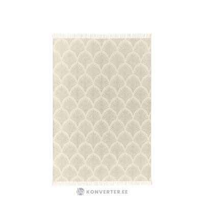 Cotton carpet with taupe-beige pattern (klara) 160x30 intact