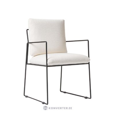 Black and white design chair (Wayne) with a beauty flaw