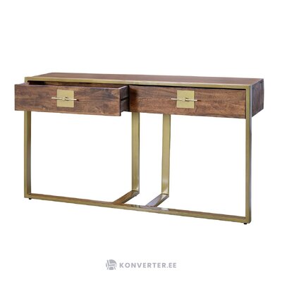 Solid wood design console table (alice) with a beauty flaw