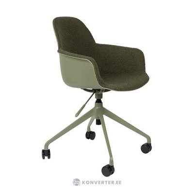 Green office chair albert (zuiver) with a beauty flaw