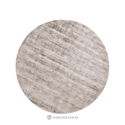 Taupe color round viscose rug (jane)d=250 whole