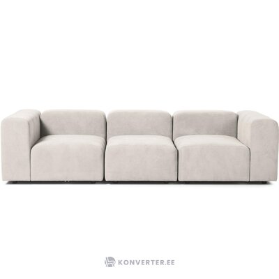 Light beige modular sofa (lena) with cosmetic defects.