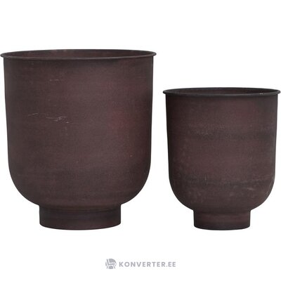 Set of 2 flower pots with vig (house doctor) beauty bug