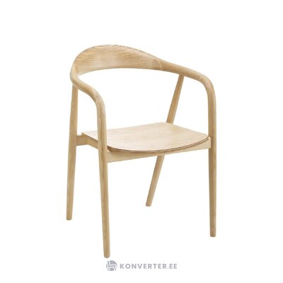 Light brown solid wood chair (angelina) with beauty defect