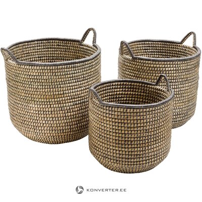 Storage basket set 3-piece (stormy)