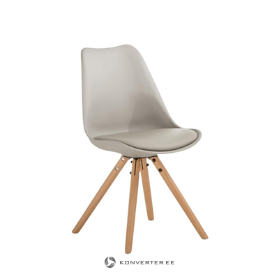 Pilkai ruda kėdė max (jella &amp; jorg) su kosmetiniais defektais