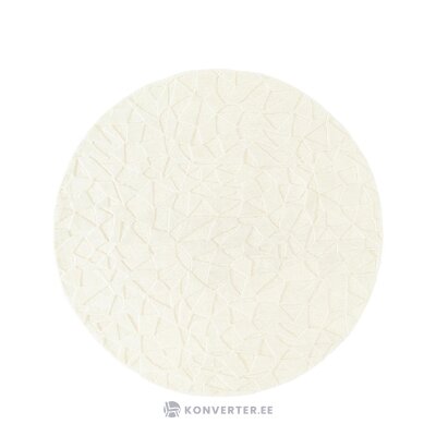 Cream wool round rug (rory)d=200 whole
