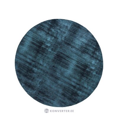 Green-blue round viscose carpet (jane)d=150 whole