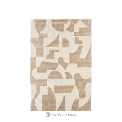 Ruskeanvalkoinen kuviollinen matto (corin) 200x300