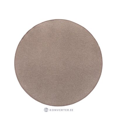 Dark beige round rug grotone (franz reinkemeier)d=200 whole