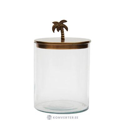 Glass storage jar palm breeze (rivièra maison) intact