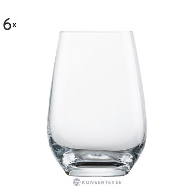 6 vandens stiklinių rinkinys viña (zwiesel) nepažeistas