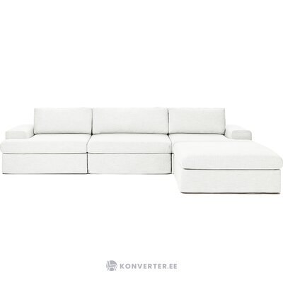 Kermanvärinen modulaarinen sohva (Russell), jossa kauneusvirheitä.