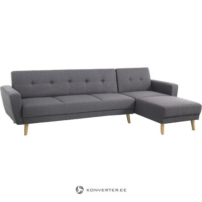 Dark gray corner sofa bed place (tomasucci)