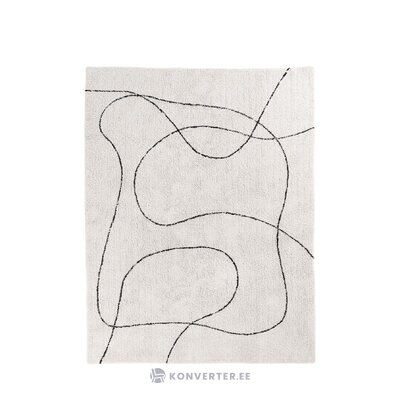 Šviesiai pilko rašto medvilninis kilimėlis tampa (house nordic) 160x230 nepažeistas