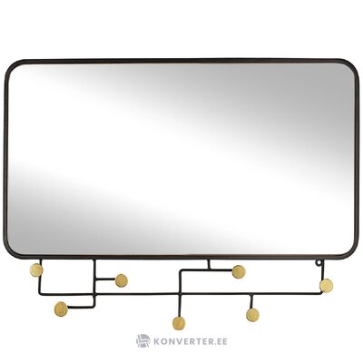 Зеркальная корзина настенная со стойками (бизотто) 82х63 с косметическим дефектом