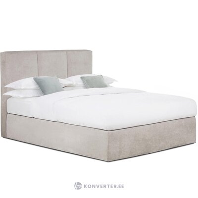 Šviesiai pilka kontinentinė lova (oberonas) 180x200cm nepažeista