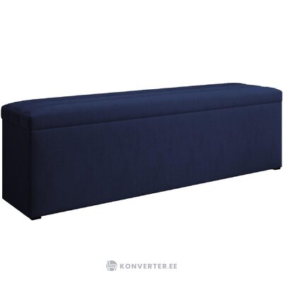 Blue velvet bench with storage exupery (besolux) intact