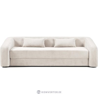 Kreminės spalvos sofa-lova (eliot) nepažeista