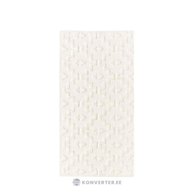Cotton carpet with cream pattern (idris) 80x150 whole