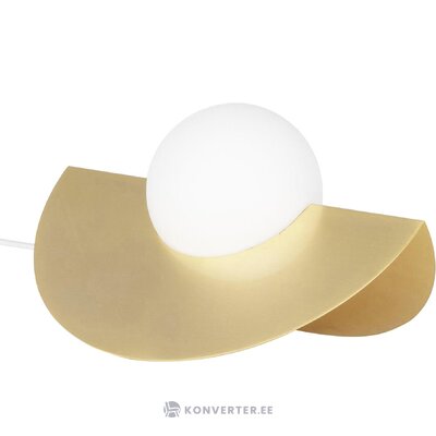 Golden design table lamp roccia (globen lighting) intact