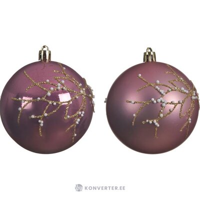Kalėdų lapelis 4 vnt violetta (kaemingk) nepažeista