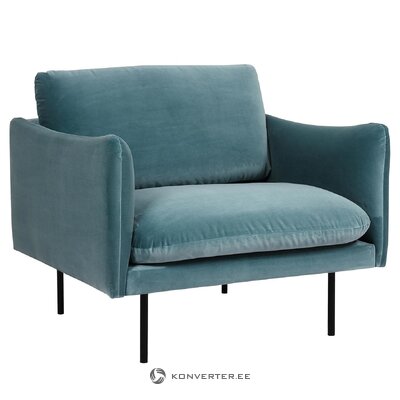 Green velvet armchair (moby)