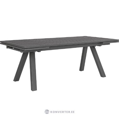 Black extendable garden table crozet (bizzotto) with beauty flaws