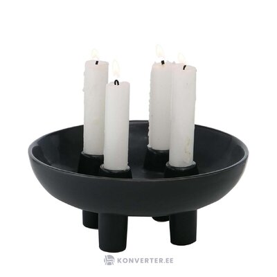 Black candlestick hayden (boltze) with beauty flaw