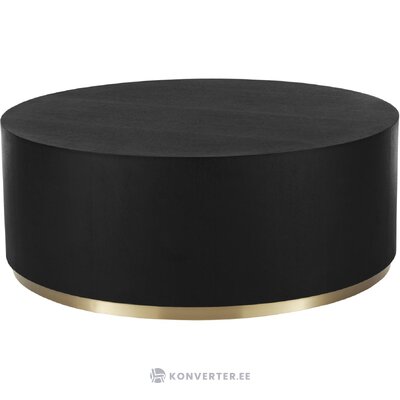 Black and gold coffee table (clarice) d=90 with beauty flaws..
