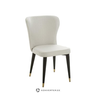Light textile dining chair cleo