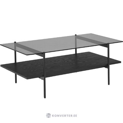 Black coffee table (valentina) with a beauty flaw