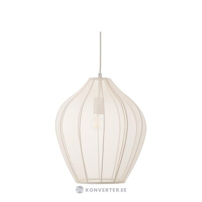 White pendant light (majken) with cosmetic flaws.