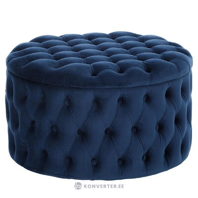 Blue velvet sofa with storage (chiara) intact