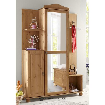 Brown solid wood wardrobe (finca)