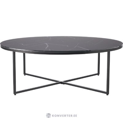 Coffee table with black marble imitation (antigua)