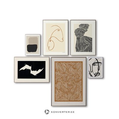 Wallpaper set 6-piece earth tones (novictus)
