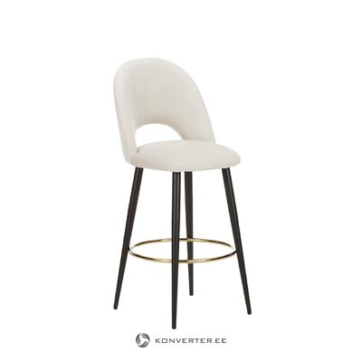 Light velvet bar stool (rachel)