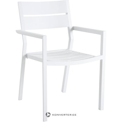 Balts dārza krēsls (Delia)