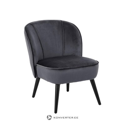 Black velvet chair lucky (anderson)