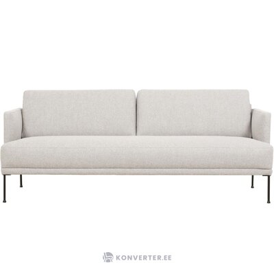 Vaaleanharmaa-beige sohva (fluente) 196cm kosmeettisia virheitä.